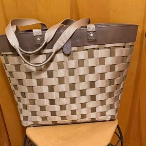 Longaberger To Go shoulder shopping tote basket